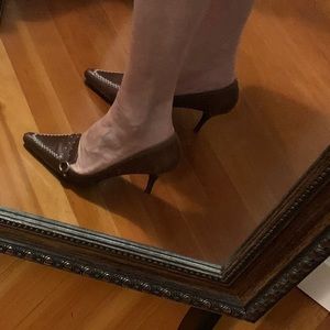 Michael Kors heels with stitching detail